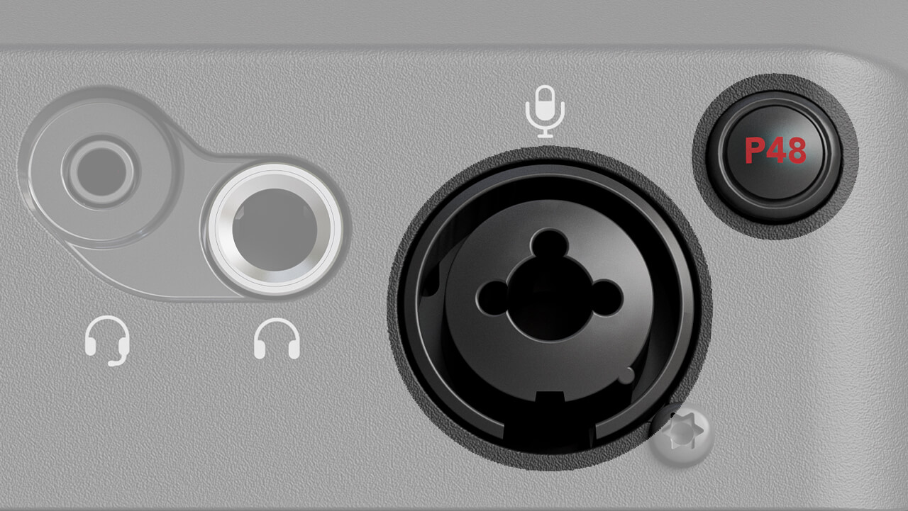 Streamer X combo jack and P48 switch
